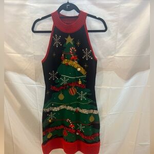 Christmas Tree Sweater Dress & Cardigan: Off Season Super Sale!